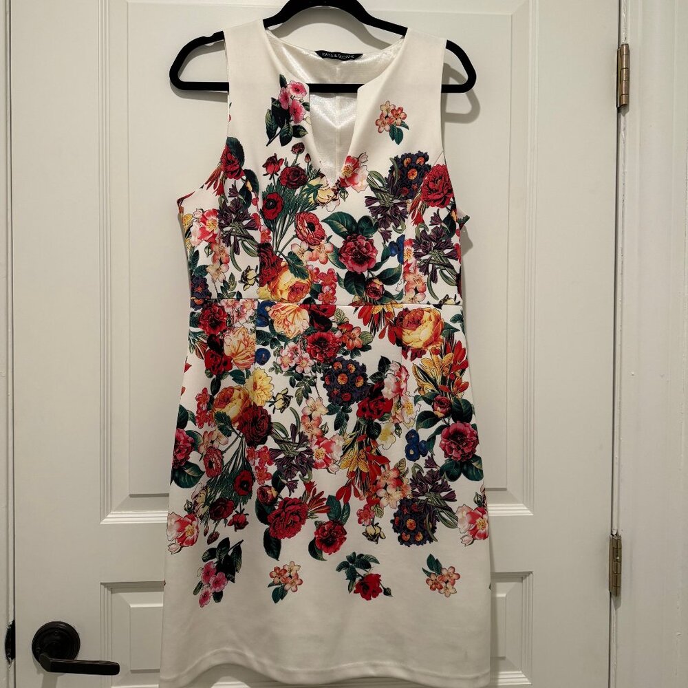 Kaya & Sloane Floral Scuba Dress, size XL